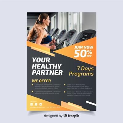 Sport Flyer Template Featuring Image – Free Download
