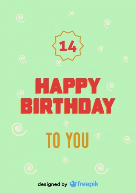 Vintage Style Happy Birthday Number Postcard – Free Download