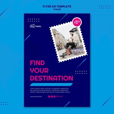 Travel Design Template for Flyers – Free Download