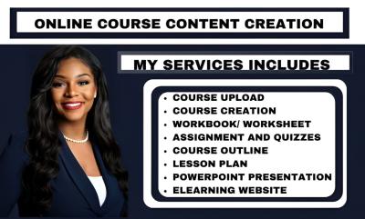 I Will Create Engaging Online Course Content and Curriculum for Your Coaching Program