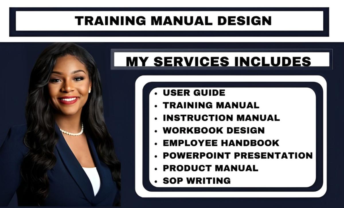 I Will Create Engaging Online Course Content, Training Manuals, Instruction Manuals, Workbooks, and PPT Presentations