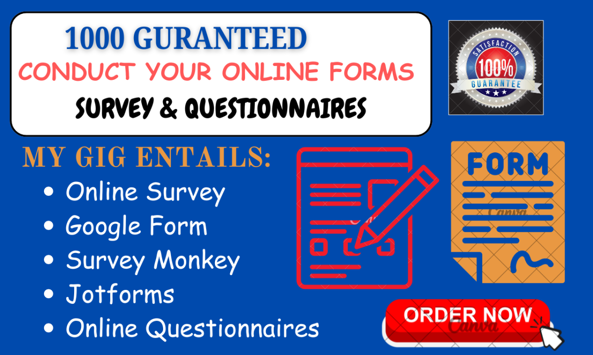 I Will Conduct an Online Survey on Google Forms to Achieve Over 1000 Responses