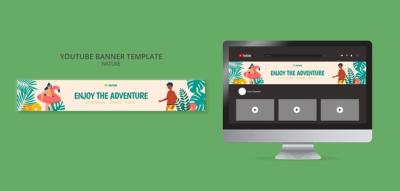 Nature Entertainment YouTube Banner Template – Download Free Stock Photo