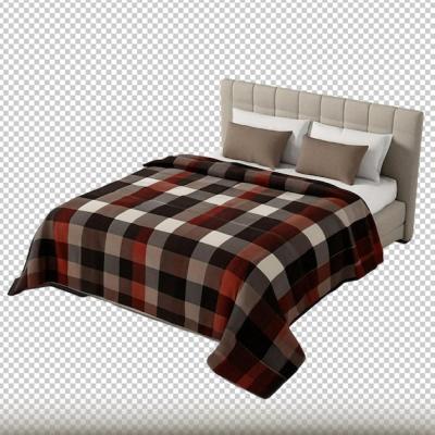 Isolated Bed with Blanket on Transparent Background – Free Download