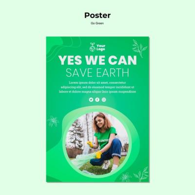 Environmental Poster Template Concept – Download Free Stock Photo