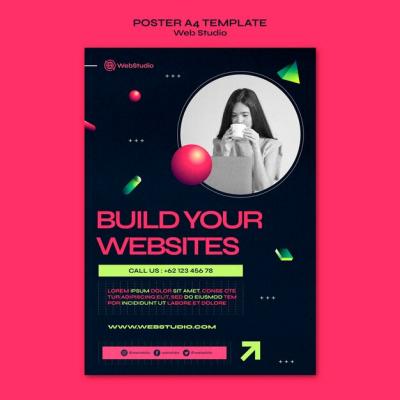 Web Studio Print Template – Free Download