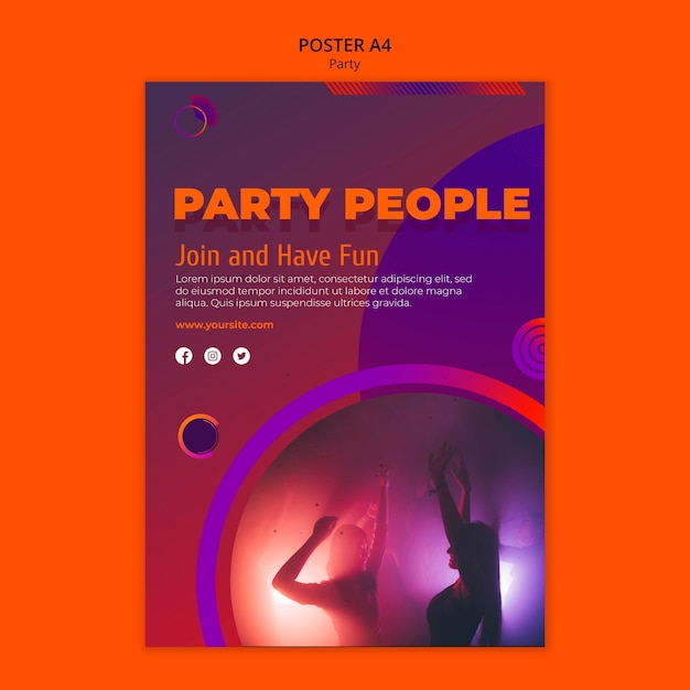 Party Poster Template – Free Download