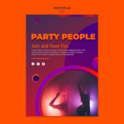 Party Poster Template – Free Download