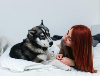 Smiling Woman and Her Dog – Free Stock Photo for Download