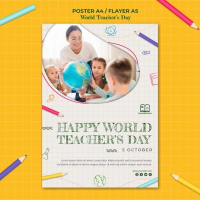 Teacher’s Day Flyer Template – Free Download