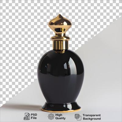 Premium Gold Finish Perfume Bottle – Free Download