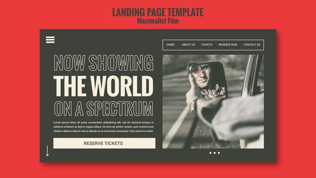 Acting Agency Landing Page Template – Download Free Stock Photo
