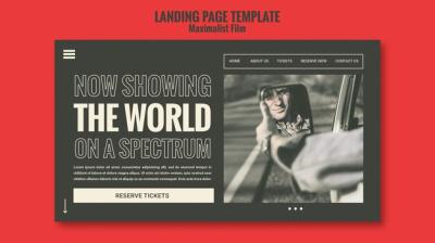 Acting Agency Landing Page Template – Download Free Stock Photo