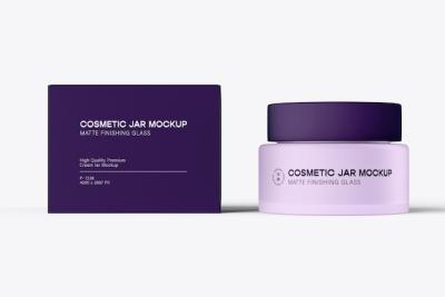 Cosmetic Jar and Box PSD Mockup â Free to Download