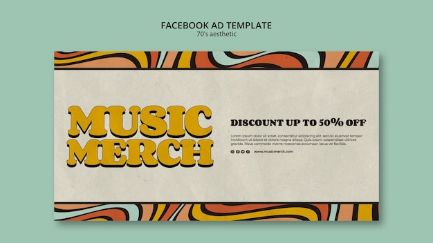 70’s Aesthetic Template Design – Free Download