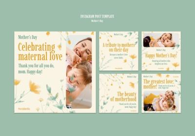 Mother’s Day Celebration Instagram Posts – Free Download