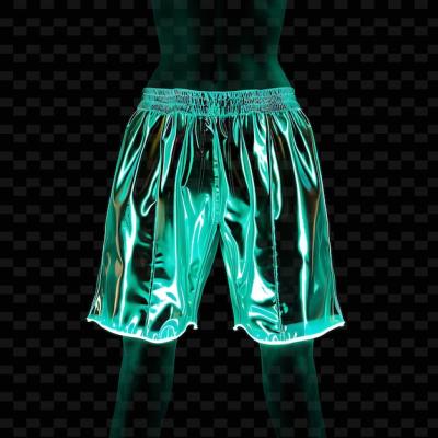 Unique Neon Fashion Clothing: Bottom Wear with Drop Crotch Style in PVC Blend – Free Download