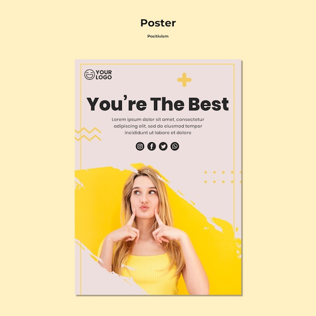 Positivism Template Poster – Free Download Stock Photo