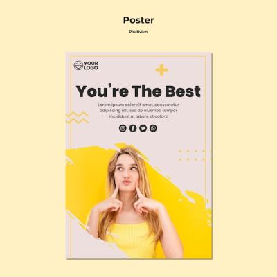 Positivism Template Poster – Free Download Stock Photo