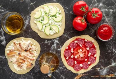 Tasty Traditional Pizza Composition – Download Free Stock Photo
