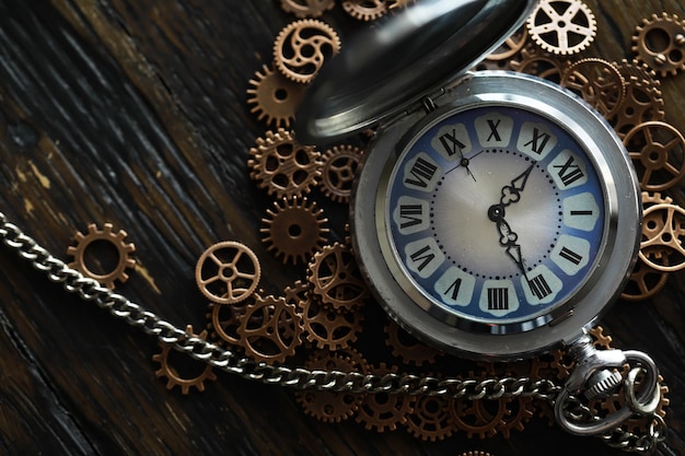 Close-Up of Rusty Clock Gears – Free Stock Photo Download