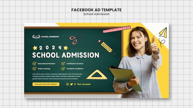 School Admission Template Design – Free Download