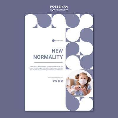 New Normality Poster Template Featuring High-Quality Photo – Free Download