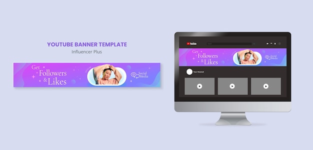 Gradient Influencer Template – Free Download