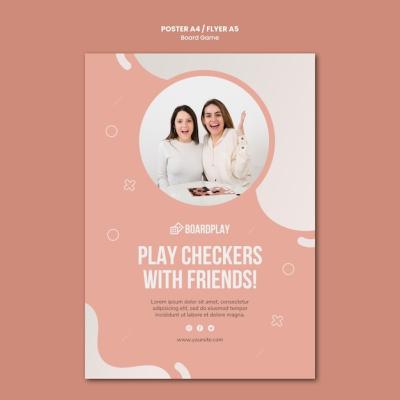 Board Game Concept Poster Template – Free Download