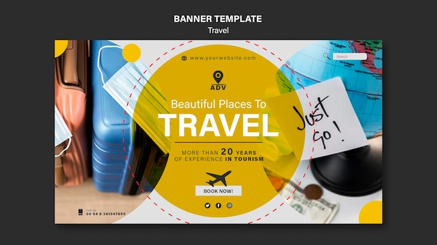 Travel Agency Banner Template – Free Download