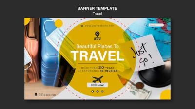 Travel Agency Banner Template – Free Download