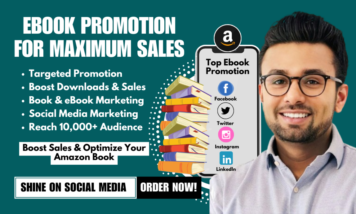 I Will Promote Your eBook for Maximum Downloads and Sales