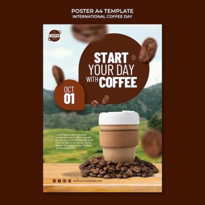 International Coffee Day Poster Template – Free Download