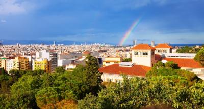 Panoramic Views of Barcelona from the National Palace of Montjuic – Free Download