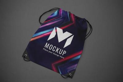 Gym Sack Mock-Up Design – Free Download