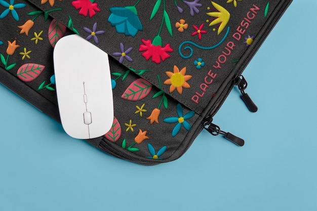 Multicolored Pattern Case Mock-Up Design for Laptop – Free Download