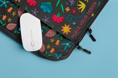 Multicolored Pattern Case Mock-Up Design for Laptop – Free Download