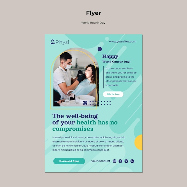 World Health Day Flyer Template – Free Download