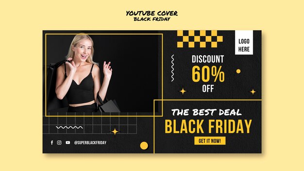 Black Friday Sales YouTube Cover Template – Download for Free