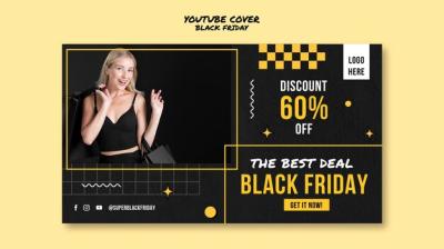 Black Friday Sales YouTube Cover Template – Download for Free