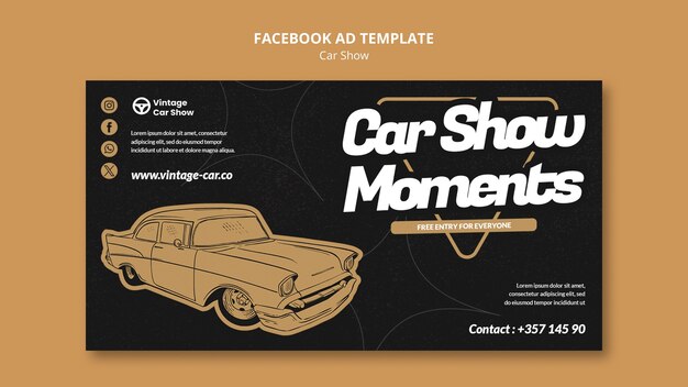 Car Show Template Design for Stunning Visuals – Free Download