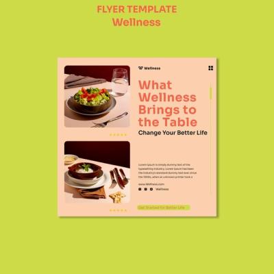 Flat Design Wellness Template – Free Stock Photo for Download