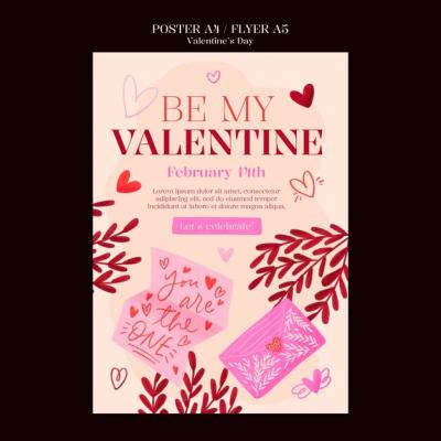 Valentine’s Day Celebration Poster Template – Free Download