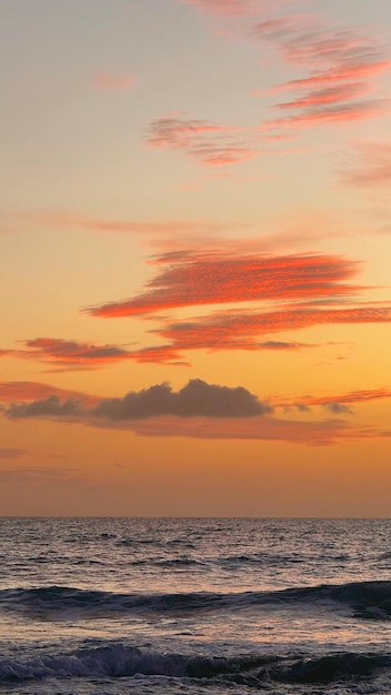 Stunning Sunset over Water with Clouds – Free Download, Free Stock Photo