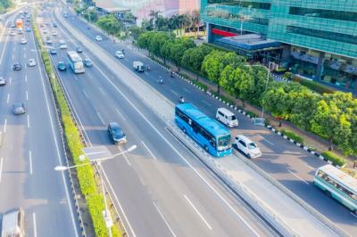 High Angle View of City Traffic – Free Download Stock Photo