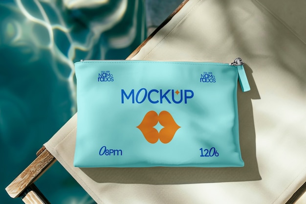 Handbag Mockup Near Pool – Free Download