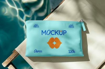 Handbag Mockup Near Pool – Free Download
