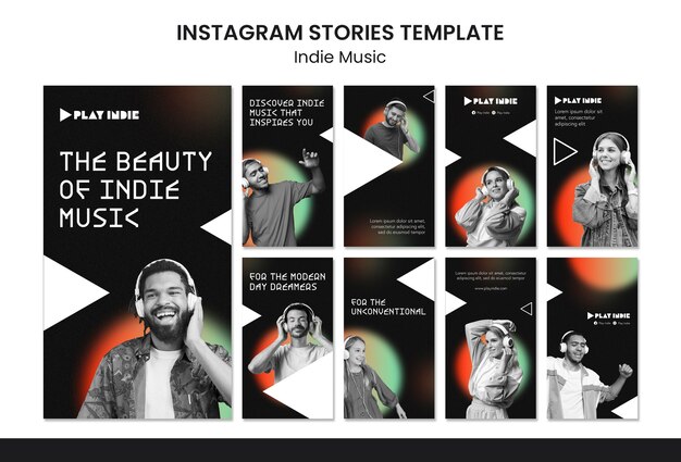 Gradient Indie Music Instagram Stories – Free Download