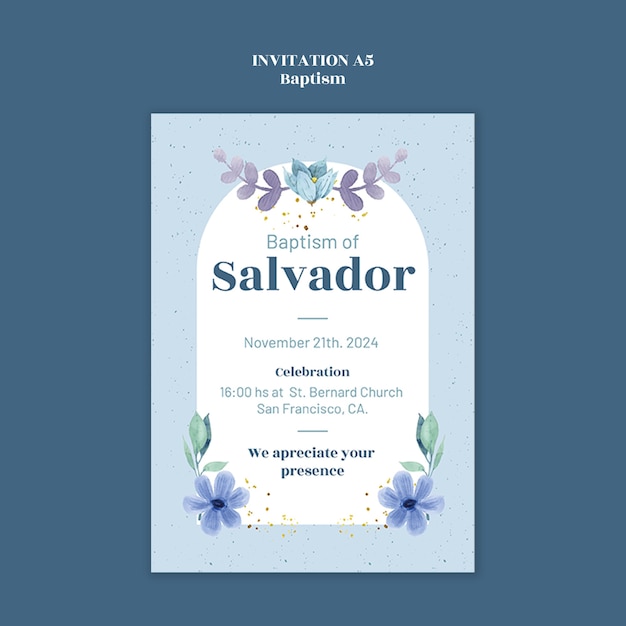 Baptism Celebration Template – Free Download