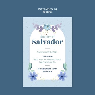 Baptism Celebration Template – Free Download